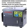PRAMAC GENERATORE PMD 5000 S 5000 watt (406 cc) Diesel SILENZIATO