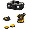 DeWalt Levigatrice Roto-orbitale DeWALT DCW210P2 (2 x 5,0 Ah + DCB115 + TSTAK II)