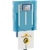 Geberit CASSETTA SCARICO GEBERIT COMBIFIX ITALIA SIGMA 8 PER WC SOSPESO 3-6 LT CM109
