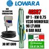 Lowara 4GS07 POMPA SOMMERSA POZZI LOWARA V230 1HP + CAVO 30MT SALVAMOTORE CONDENSATORE