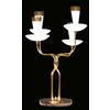 LUME GRANDE IN FERRO BATTUTO E OTTONE NEOCLASSICO A 4 LUCI BGA 1453