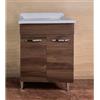 Lavatoio 60x50 In MDF Effetto Legno Con Vasca In Resina Antonella Noce