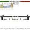 Prodotto in Italia Selezionato dalla Sec CANCELLO ELETTRICO 2 MOTORI SX DX 220 V CORSA 300 MM 1400 GIRI SBLOCCO A CHIAVE