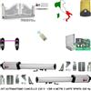 Securvera KIT APRICANCELLO 2 ANTE 6 METRI AUTOMATISMO 2 MOTORI 220 V RADIOCOM FOTOC FARO