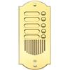 Pulsantiera per citofono ottone lucido 5 pulsanti oro lucido 5 FAMIGLIE