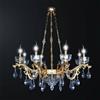 Mondoluce Lampadario classico in ottone e cristallo 10 luci BGA 3315/10 design swarovsky