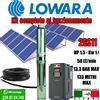 Lowara Pompa sommersa Lowara Solare Kit solare Pannello Inverter Control HP1 HP1,5 HP2