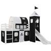 vidaXL Letto a Castello per Bambini Scivolo e Scala in Pino 97x208cm Cameretta vidaXL