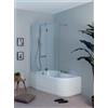 COLACRIL VASCA ANGOLO 150X100 WAP BOX IDROMASSAGGIO WHIRLPOOL CROMOTERAPIA RUBINETTERIA