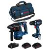 BOSCH Kit BK2021BAG (GBH 18V-22 + GSR 18V-90 C + 2 x 4,0 Ah ProCORE + GAL18V-40