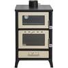 Stufa A Legna Con Forno Marika Beige 22 Kw L50,5xp58,5xh91,5