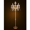 Piantana classica in legno ferro battuto foglia oro-argento 9 luci BGA 1595-pt