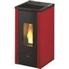 Pegaso STUFA A PELLET PEGASO VERA 7 7KW 138 MC COLORE ROSSO OFFERTA CON VENTILAZIONE