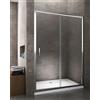 Giorgyshop BOX DOCCIA SCORREVOLE NICCHIA, VETRO TEMPERATO 6 MM EASYCLEAN, 95-100 CM