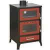 Stufa A Legna Con Forno Marika Rossa 22 Kw L50,5xp58,5xh91,5