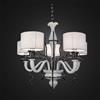 ilab Lampadario classico murano bianco e nero a 5 luci BGA 2352-5