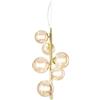 Ideal Lux PERLAGE SP6 AMBRA Mod. 317793 Lampada A Sospensione 6 Luci