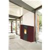 Generico STUFA PELLET CANALIZ SLIM 9KW KING 10C BORDEAUX