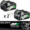 Hitachi Hikoki Coppia di batterie originali Hitachi Hikoki multi volt 18V-36V 5Ah BSL36A18
