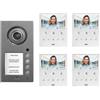 Urmet kit videocitofono 4 famiglie urmet monitor vivavoce 1750/16 mikra 1760/6