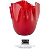 Venini - Vaso Fazzoletto 700.02 Rosso H 24 cm - Rivenditore Autorizzato