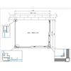 Giorgyshop Box Doccia 2 Lati Scorrevoli + Lato Fisso, Vetro Temperato 6 mm, 90x110x90 cm