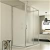 Idralite BOX CABINA DOCCIA 90X100X90 3 TRE LATI PARETE 1 ANTA VETRO STAMPATO C SCORREVOLE