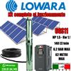 Lowara Pompa sommersa Lowara Solare Kit solare Pannello Inverter Control HP1 HP1,5 HP2