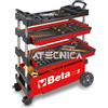 Beta Tools Carrello mobile portautensili Beta C27S-R rosso richiudibile trasportabile