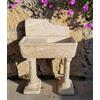 Mondo artistica LAVANDINO LAVABO VASCA FONTANA PER CUCINA DA ESTERNO GIARDINO IN CEMENTO MARMO