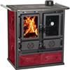 La Nordica STUFA A LEGNA CUCINA NORDICA 7,2 KW ROSETTA BII BORDEAUX MAIOLICA (38879)