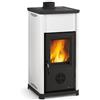 Nordica-Extraflame Stufa a legna Tea La Nordica Extraflame Ghisa Acciaio Nero/Bianco 6,6 kw. 189 m³
