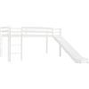 vidaXL Letto a Castello per Bambini Scivolo e Scala in Pino 97x208cm Cameretta vidaXL