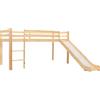 vidaXL Letto a Castello per Bambini Scivolo e Scala in Pino 97x208cm Cameretta vidaXL