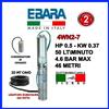 EBARA - LOWARA POMPA SOMMERSA PER POZZI 4" EBARA 4WN E LOWARA 4GS V230 CONDENSATORE + CAVO H05