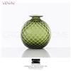 Venini - Vaso Monofiore Balloton 100.16 Verde Mela filo Rosso h cm 16,5 in 6.49