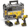 Senza Marca/Generico KIT UTENSILI DEWALT: AVVITATORI DCD710+DCF815 CON 2 BATTERIE DA 2 AH - DCK211D2T