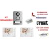 Urmet KIT BIFAMILARE URMET 2 FAMIGLIE INTERCOMUNICANTE MONITOR VIVAVOCE 1722/88 1722