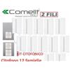 Comelit kit citofono dodici famiglie comelit 2 fili kca2061 12 famiglie citofoni 2738wa