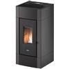 Cadel Stufa a pellet ad aria Cadel Cristal 9 kW Air ventilata con WiFi Antracite