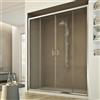 Idralite PORTA BOX DOCCIA NICCHIA CRISTALLO STAMPATO C 6MM 2 ANTE SCORREVOLI 170 CM H185
