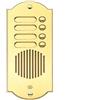 Pulsantiera per citofono ottone lucido 4 pulsanti oro lucido 4 FAMIGLIE