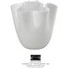 Venini - Vaso Fazzoletto Lattimo h cm 24 - cod. 700.02 - Rivenditore Autorizzato