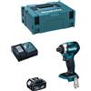 Makita Avvitatore ad Impulsi MAKITA DTD154RTJ1 (1 x 5,0 Ah + DC18RC + MAKPAC 2)