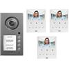 Urmet kit videocitofono 3 famiglie trifamiliare urmet vivavoce 1760/6 mikra VOG5