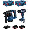 BOSCH Kit BK221 (GBH 18V-22 + GSR 18V-90 C + 2 x 5,0 Ah + GAL18V-40 + 2 x L-Boxx