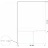 Giorgyshop DOCCIA CON INGRESSO LIBERO TIPO DOCCIA WALK IN A DUE LASTRE H 200 CRISTALLO 8 MM