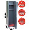 Utilia Armadio Cassaforte PORTAFUCILI blindato fuciliera 2 3 5 7 10 posti con serratura