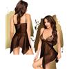 babydoll nero trasparente con perizoma sexy vestitino donna con pizzo erotico