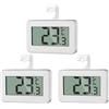 AiQInu 3 Termometro Digitale Frigorifero, Termometro Acquario, Mini Termometro Frigo, Termometro Freeze